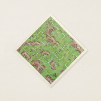 Carcassone Board Napkins Serviette