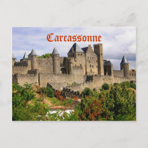 Carcassonne-Festung in Frankreich Postkarte