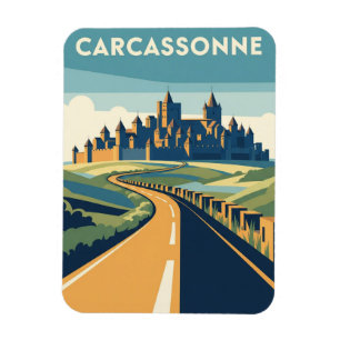 Carcassonne France Travel Magnet