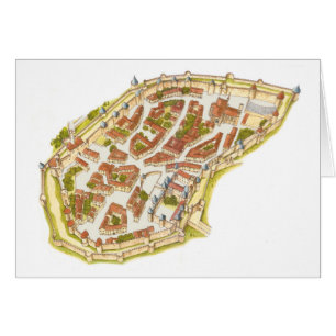 Carcassonne Frankreich. Luftaufnahme