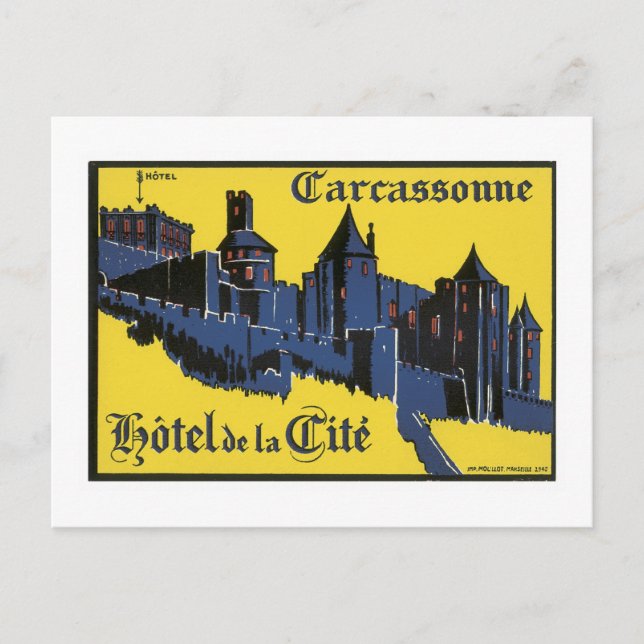 Carcassonne Hotel Postkarte (Vorderseite)