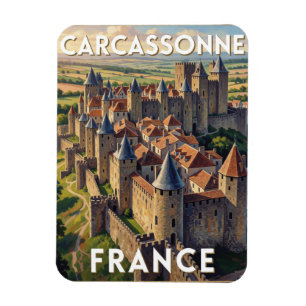 Carcassonne mittelalterliche Stadt Frankreich Hist Magnet