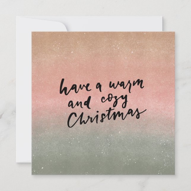 Card (13,3x13,3cm)- Have A Warm And Cozy Christmas Karte (Vorderseite)