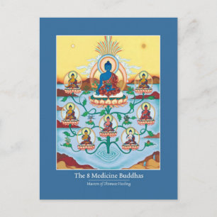 CARD 8 Medizin Buddhas Postkarte