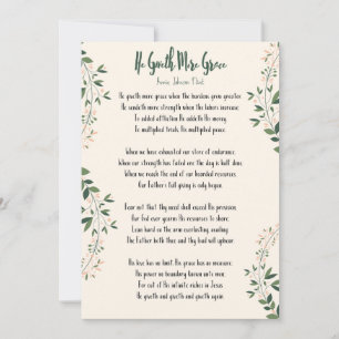 Card Annie Johnson Flint - 'Er gibt mehr Grace'