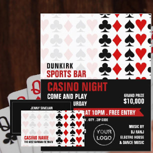 Card Anzug, Casino, Gaming Visitenkarte