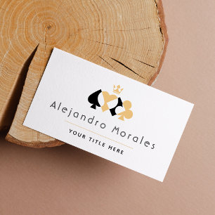 Card Anzug Symbole Lugano Highlights Visitenkarte