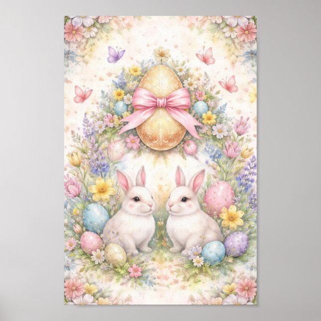 Card Back (Figurative Easter Tarot Deck) Poster (Vorne)
