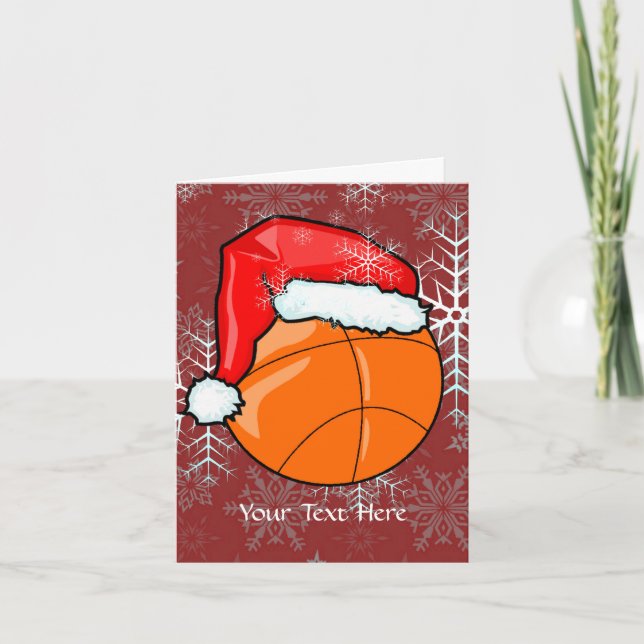 CARD - Basketball Christmas Feiertagskarte (Vorderseite)
