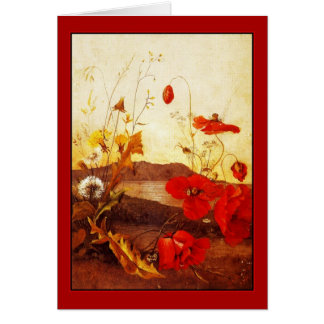 Card Berühmtes "Poppies" Öl auf der Leinwand