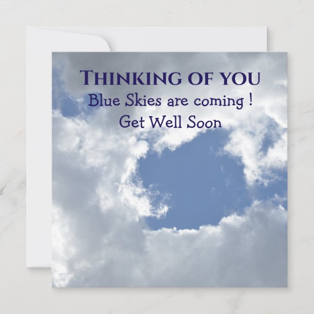 Card Blue Sky wird gut Karte (Vorderseite)