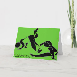 Card capoeira martial arabens Geburtstag Karte