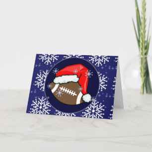 CARD - Decorative Santa Football Feiertagskarte