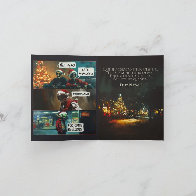 Card Feliz Natal Einladung (Innenseite)