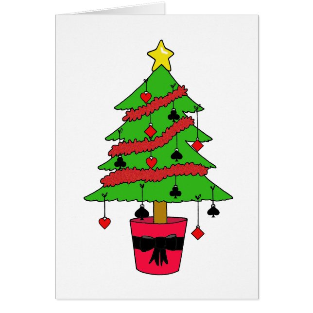 Card Game Christmas Tree Anzugs Baubles (Vorne)