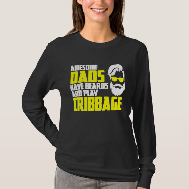 Card Game Cribbage Game Night Father's Day Cribbag T-Shirt (Vorderseite)
