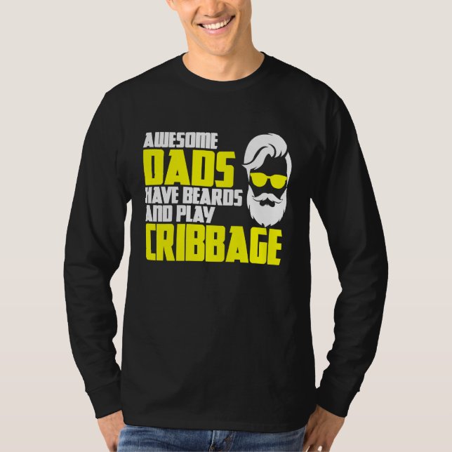 Card Game Cribbage Game Night Father's Day Cribbag T-Shirt (Vorderseite)