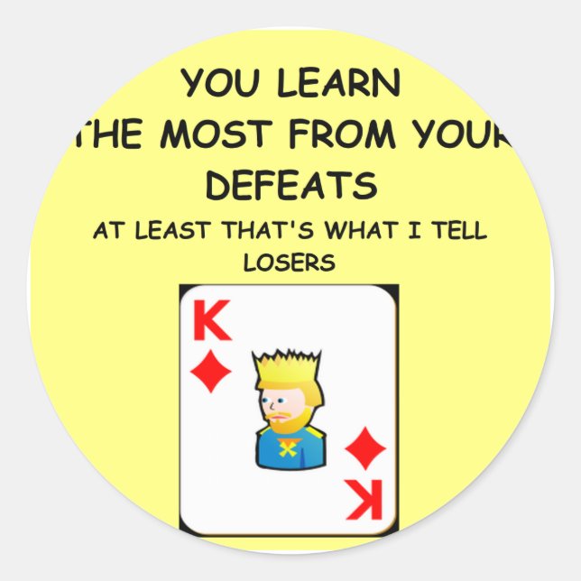 CARD GAMES RUNDER AUFKLEBER (Vorderseite)