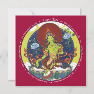 CARD Green Tara - mit Umschlag
