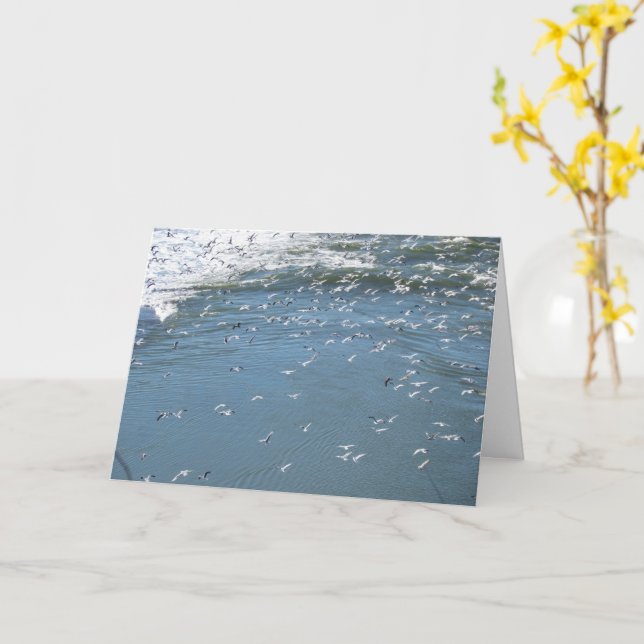 Card - Gruß - wünscht, ihr wäret hier.. Karte (Gelbe Blume)