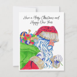 Card Holiday Santa Feiertagskarte