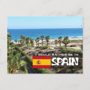 [Card] Ich würde lieber in Spanien sein Postkarte