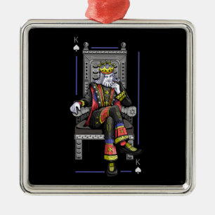 Card King Ornament Aus Metall