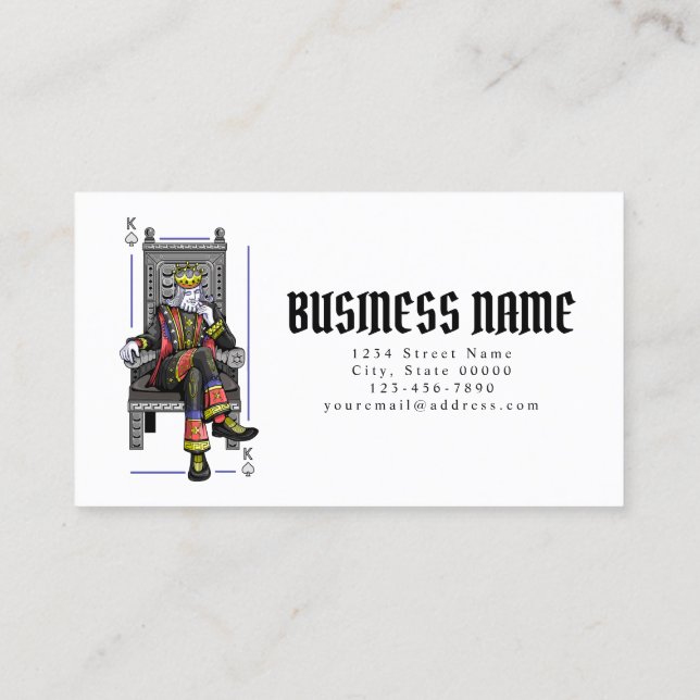 Card King Visitenkarte (Rückseite)