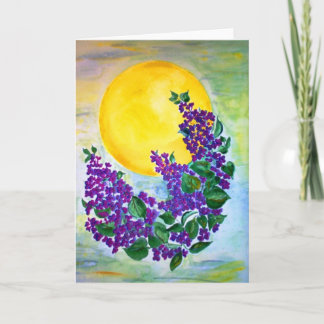 Card Lilacs in der Sommersonne Karte