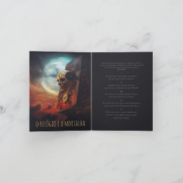 Card O Relógio e a Mortalha Ankündigung