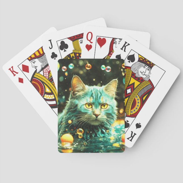 Card-Poker für Katzen-Liebhaber Spielkarten (Rückseite)