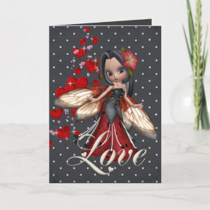 Card Red Liebe Fairy Karte