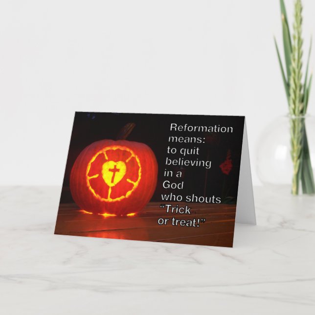Card Reformation and Halloween Karte (Vorderseite)