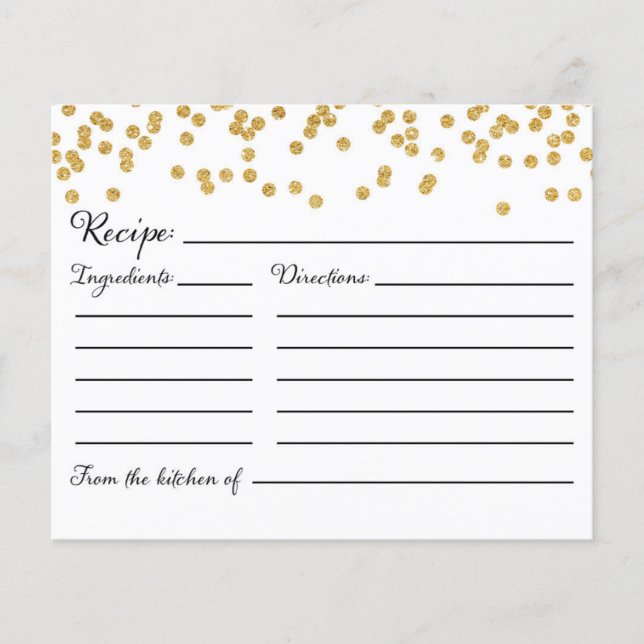 CARD Rezept für die Braut, Bridal & Polterabend (Vorderseite)