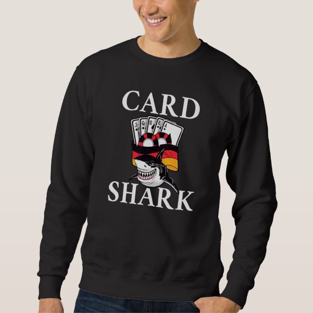 Card Shark Game Playing Cards Poker Premium Sweatshirt (Vorderseite)