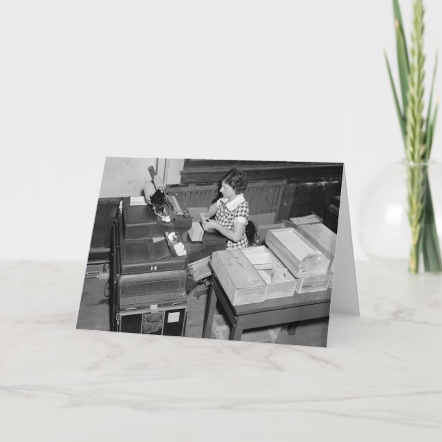 Card Shuffler, 1937 Karte (Vorderseite)