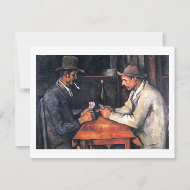 Card Spieler Paul Cezanne Malerkarte (Vorderseite)