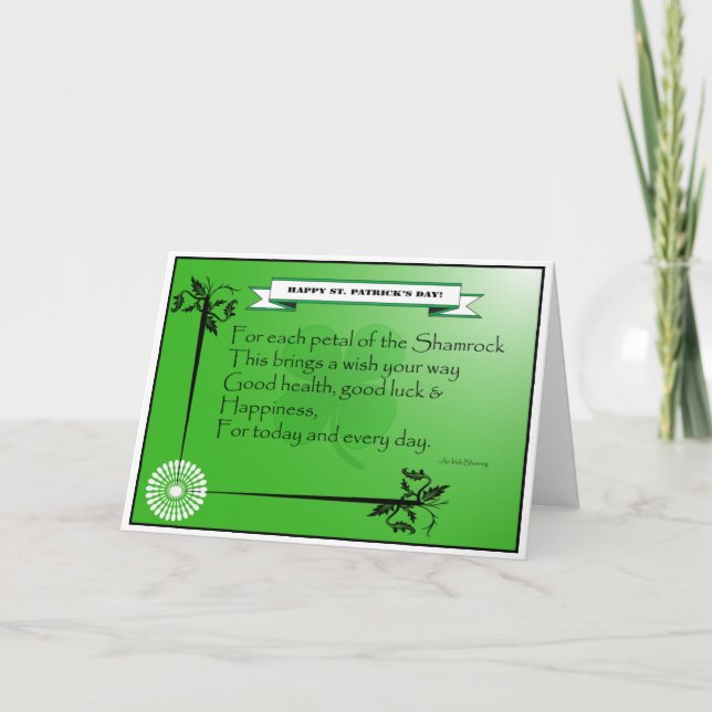 Card_St. Patrick Tag Karte (Vorderseite)