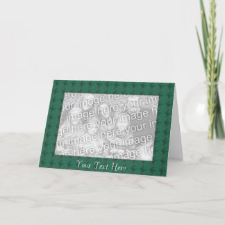 Card Template - Christmas Holly Feiertagskarte