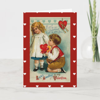 Card Vintag Valentinstag Card für Sweetheart Feiertagskarte