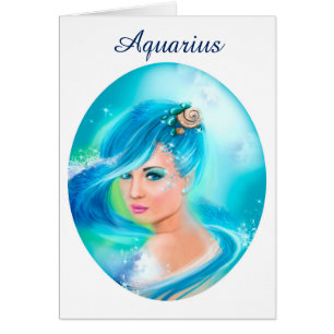 Card Zodiac - Fantasy Aquarius