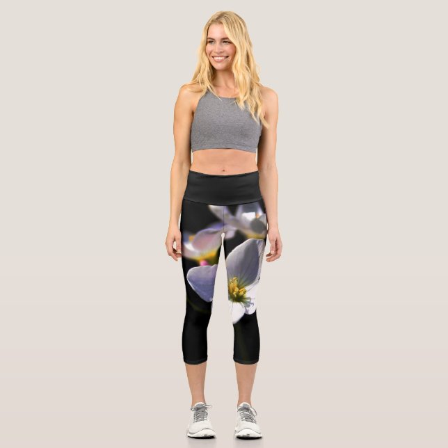 Cardamine Pratensis Blume lecapca Capri Leggings (Vorderseite)