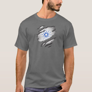 Cardano ADA Drehbild mit Logo-Darstellung unten T-Shirt