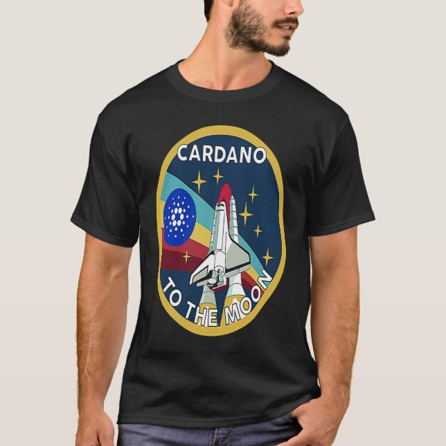 Cardano Crypto  Cardano ADA  Cardano to the moon T-Shirt (Vorderseite)