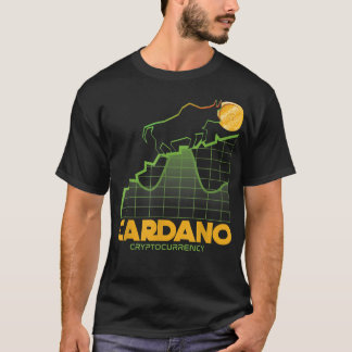 Cardano Cryptocurrency Bull Trader Digital Money W T-Shirt