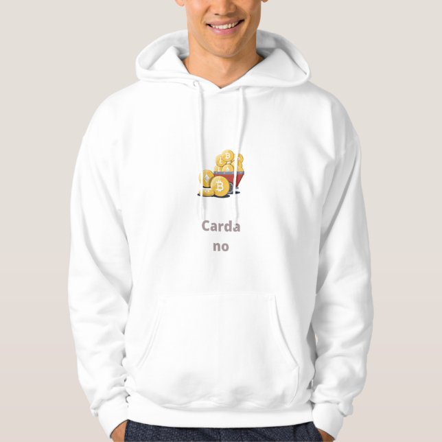Cardano Moon - Kryptowährung Hoodie (Vorderseite)