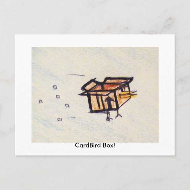 CardBird-Box! Postkarte (Vorderseite)