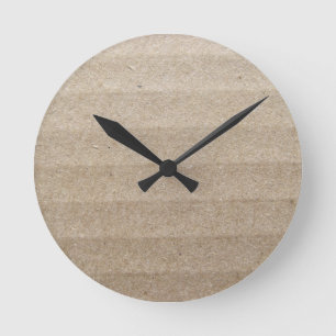 Cardboard Runde Wanduhr