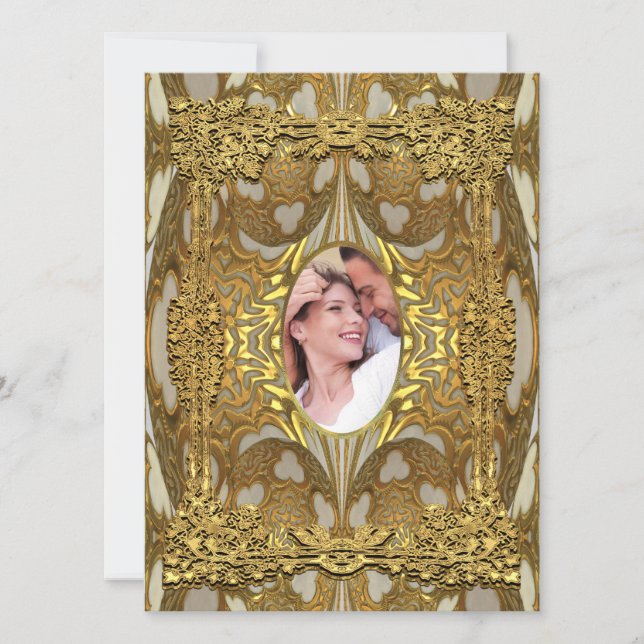 Cardellastine 5,5 x 7,5" Foto Hochzeit Einladung (Vorderseite)