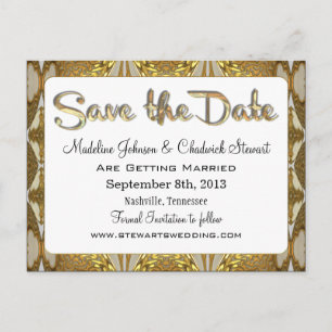 Cardellastine Save the Date Ankündigungspostkarte